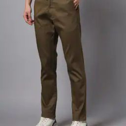 Men Printed Slim Fit Flat-Front Chinos-image-15