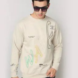 Typographic Print Regular Fit Hoodie-picture-4