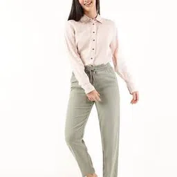 Mid-Rise Flat Front Trousers-image-95