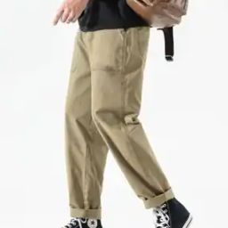 Men Relaxed Fit Cargo Pants with Insert Pockets-picture-45