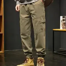 Men Relaxed Fit Cargo Pants-image-83