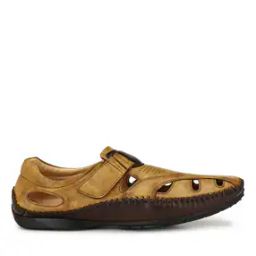Shoe-Style Sandals with Velcro Fastening-image-86