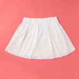 Schiffli Embroidered Cotton Skirt-image-95
