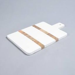 Enamelled Mango Wood Striped Chopping Board-3