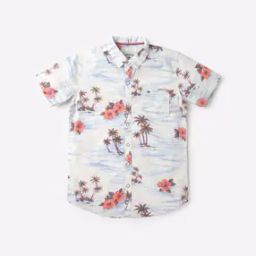 Tropical Print Slim Fit Shirt with Patch Pocket-image-12