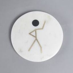 Inlaid Stick Figure Marble Coasters (Set of 4)-image-55