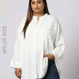Women Shirt with Flap Pockets-image-75