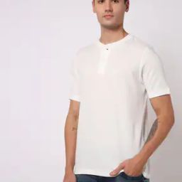 Slim Fit Cotton Henley T-Shirt-image-72