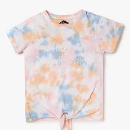 Tie & Dye Print Crew-Neck T-Shirt-picture-30