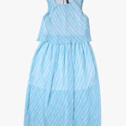 Leheriya Print A-Line Dress-image-9
