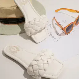 Open-Toe Slip-on Flat Sandals-image-27