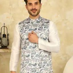 Men Woven Regular Fit Nehru Jacket-31