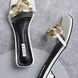 Women Chunky Heeled Sandals with Metal-Accent-image-21