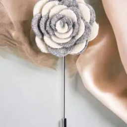 Melodious Whirlpool Floral Lapel Pin-image-3