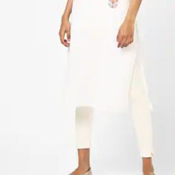 Ankle-Length Leggings with Elasticated Waistband-image-67