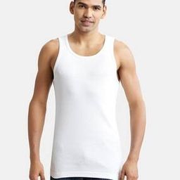 8823 Super Combed Cotton Rib Round-Neck Sleeveless Vest with Stay Fresh Properties-image-38