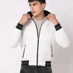Men Slim Fit Hooded Bomber Jacket-picture-51