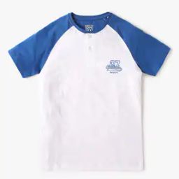 Henley T-Shirt with Raglan Sleeves-image-96