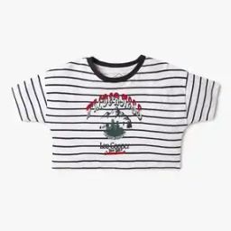 Girls Striped Regular Fit T-Shirt-image-74