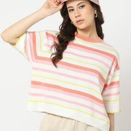 Women Striped Regular Fit Pullover-picture-17
