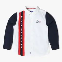 Boys Colourblock Regular Fit Shirt-image-38
