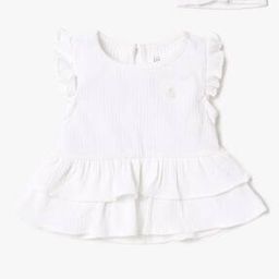Ribbed Top & Pantie with Head Band-image-76