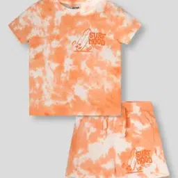 Tie & Dye Print T-Shirt & Shorts-image-63