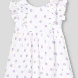 Polka-Dot Print Fit & Flare Dress-picture-6