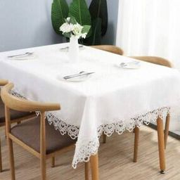 Plain Lace Border 10-Seater Table Cover 120" x 60"-11