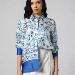 Printed Satin Shirt-25