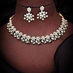 Women Necklace Earings Set-image-56