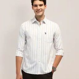 Men Shirt with Spread Collar-image-66