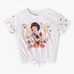 Girls Graphic Print Regular Fit Round-Neck T-Shirt-image-94