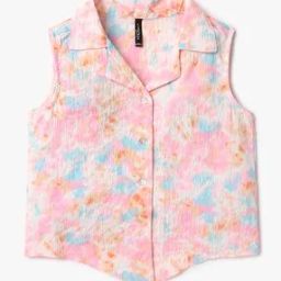 Girls Tie-Dyed Regular Fit Top-image-24