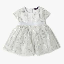 Foil Print Tulle Dress-image-96