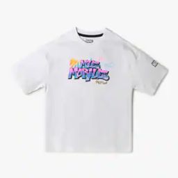 Boys Spider-Man Print Oversized Fit Crew-Neck T-Shirt-image-38
