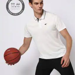 Men Brand Print Regular Fit Polo T-Shirt-50