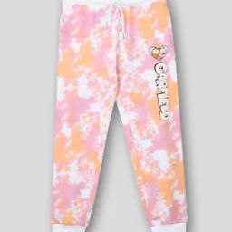 Girls Garfield Print Relaxed Fit Joggers-image-14