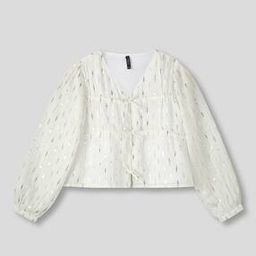 rio girls Girls Dobby Weave Relaxed Fit Top with Tie-Ups-picture-11