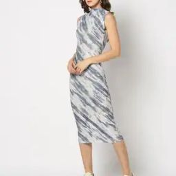 Women Printed Bodycon Dress-image-35