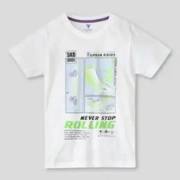 Boys Graphic Print Relaxed Fit Round-Neck T-Shirt-image-68