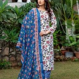 Women Floral Straight Kurta Set-36