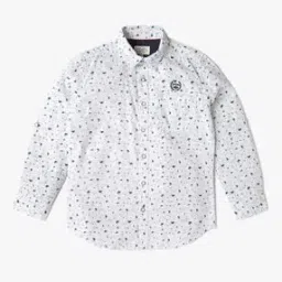 Boys Printed Relaxed Fit Shirt-image-73