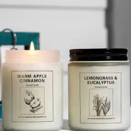 Pack Of 2 Round Shaped Scented Jar Candle with Floral Fragrance-14