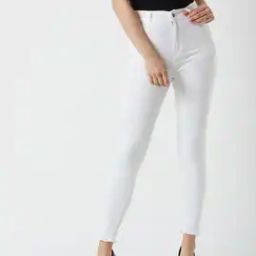 Women Skinny Jeans with Frayed Hems-image-27