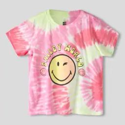 Girls Tie & Dye Relaxed Fit Round-Neck T-Shirt-image-121