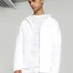 Men Logo Print Regular Fit Hoodie-image-16