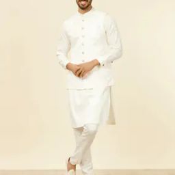 Men Printed Nehru Jacket-image-4