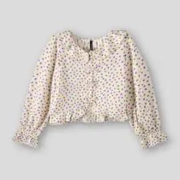 rio girls Girls Floral Print Relaxed Fit Ruffled Top-picture-20