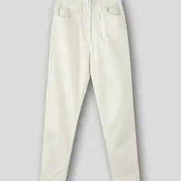 Girls Paperbag Straight Fit Jeans-image-92